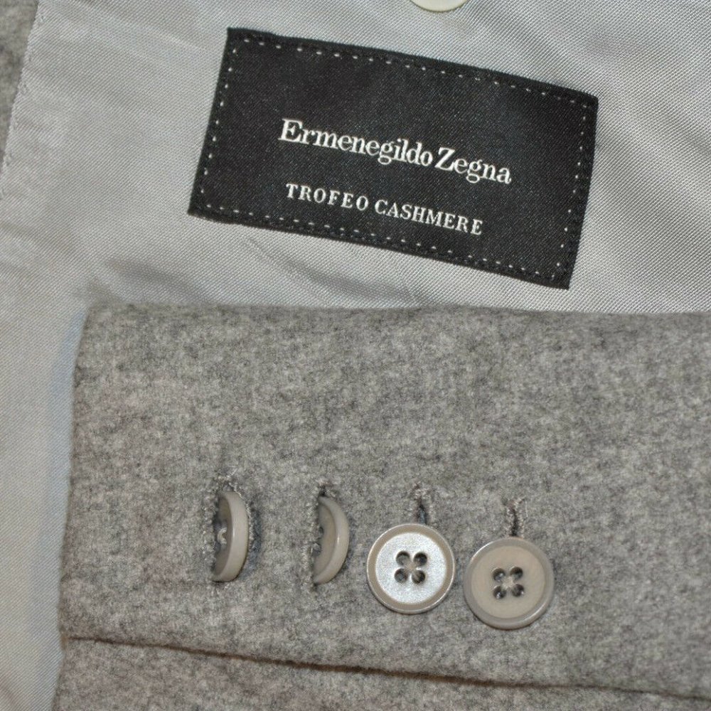 40R Ermenegildo Zegna Trofeo CASHMERE gray SUIT